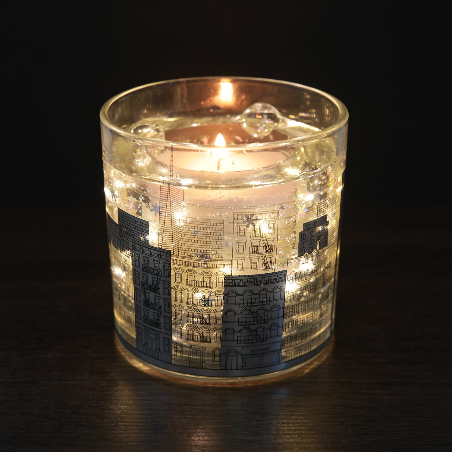 Candela città di Natale con LED