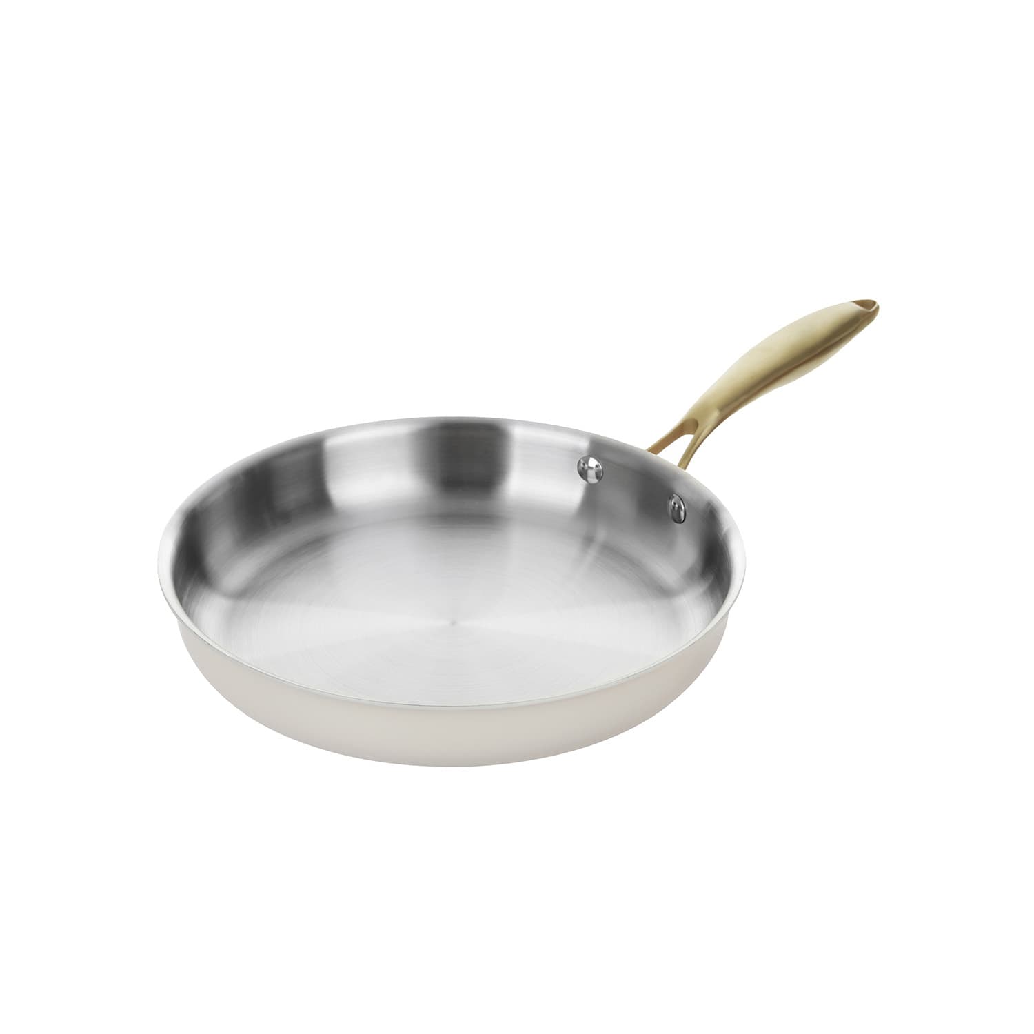 Padella 26 cm in acciaio bianco oro California