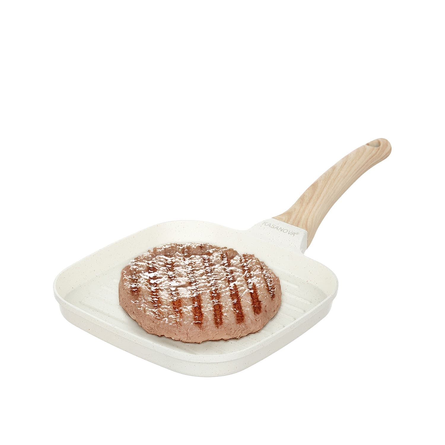 Bistecchiera grill 20x20 cm Mini Mania crema