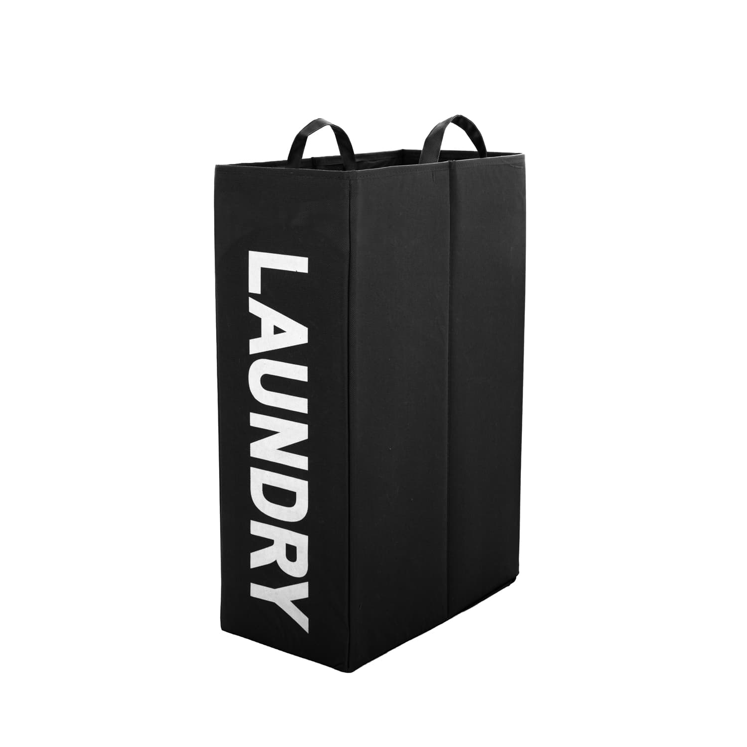 Portabiancheria con maniglie 19x39x55 cm Laundry nero
