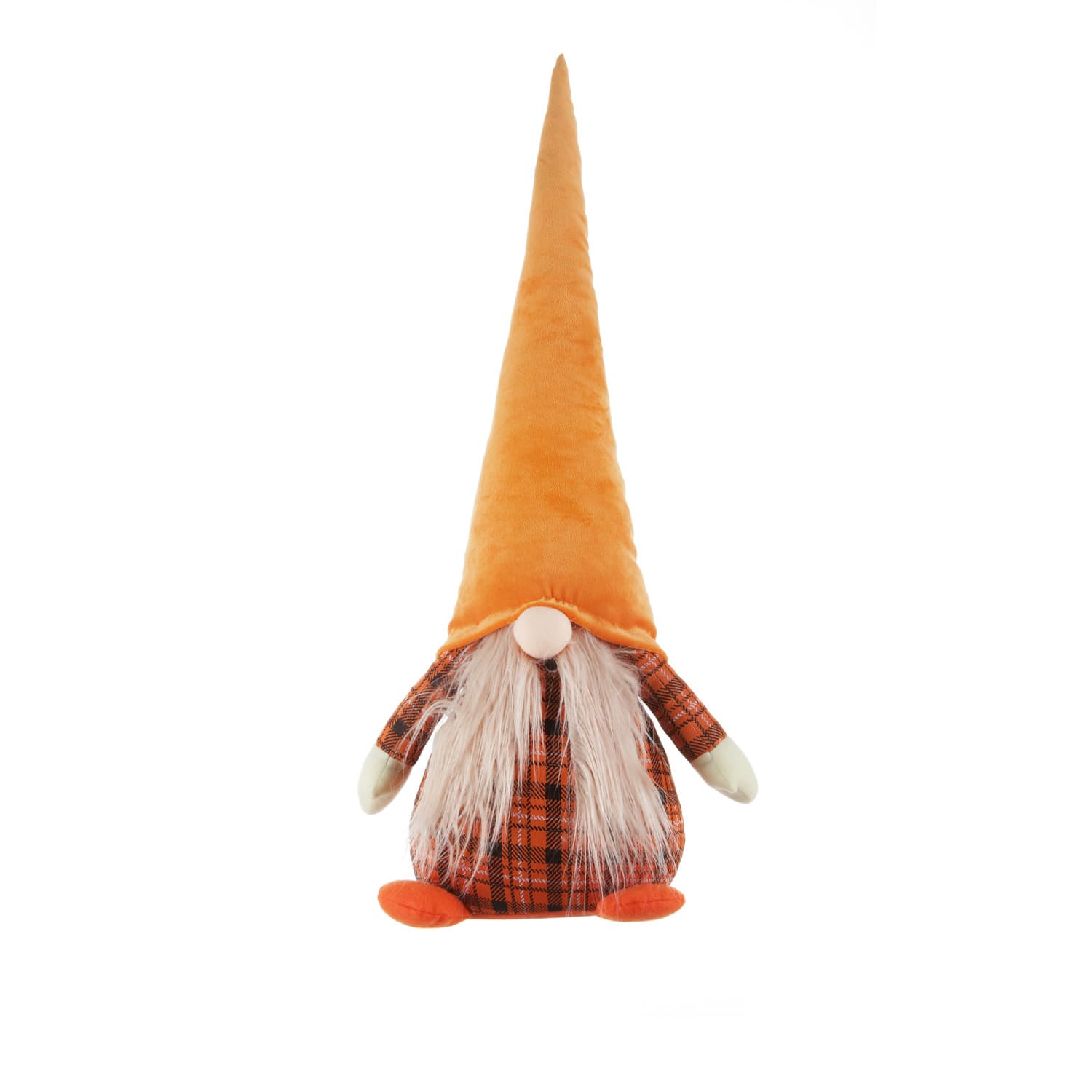 Gnomo autunno fermaporta 75 cm cappello a punta