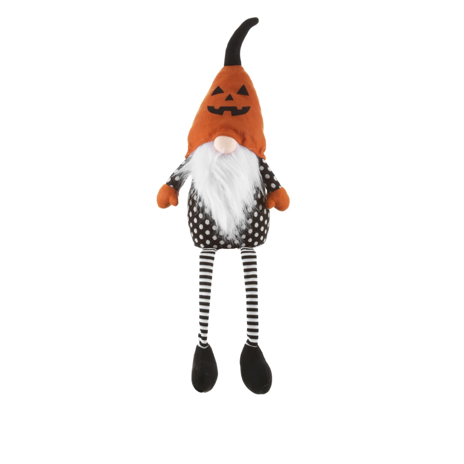 Gnomo Halloween gambemolli 75 cm arancio