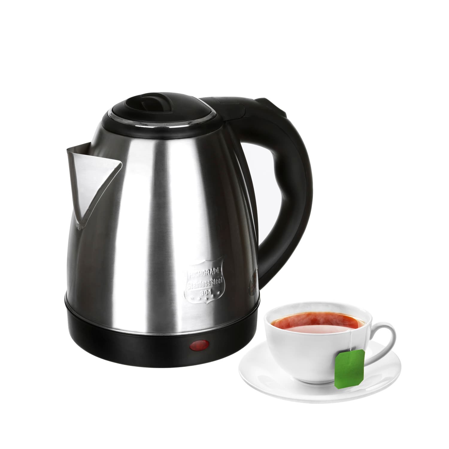 Bollitore elettrico 1,5 litri in acciaio inox