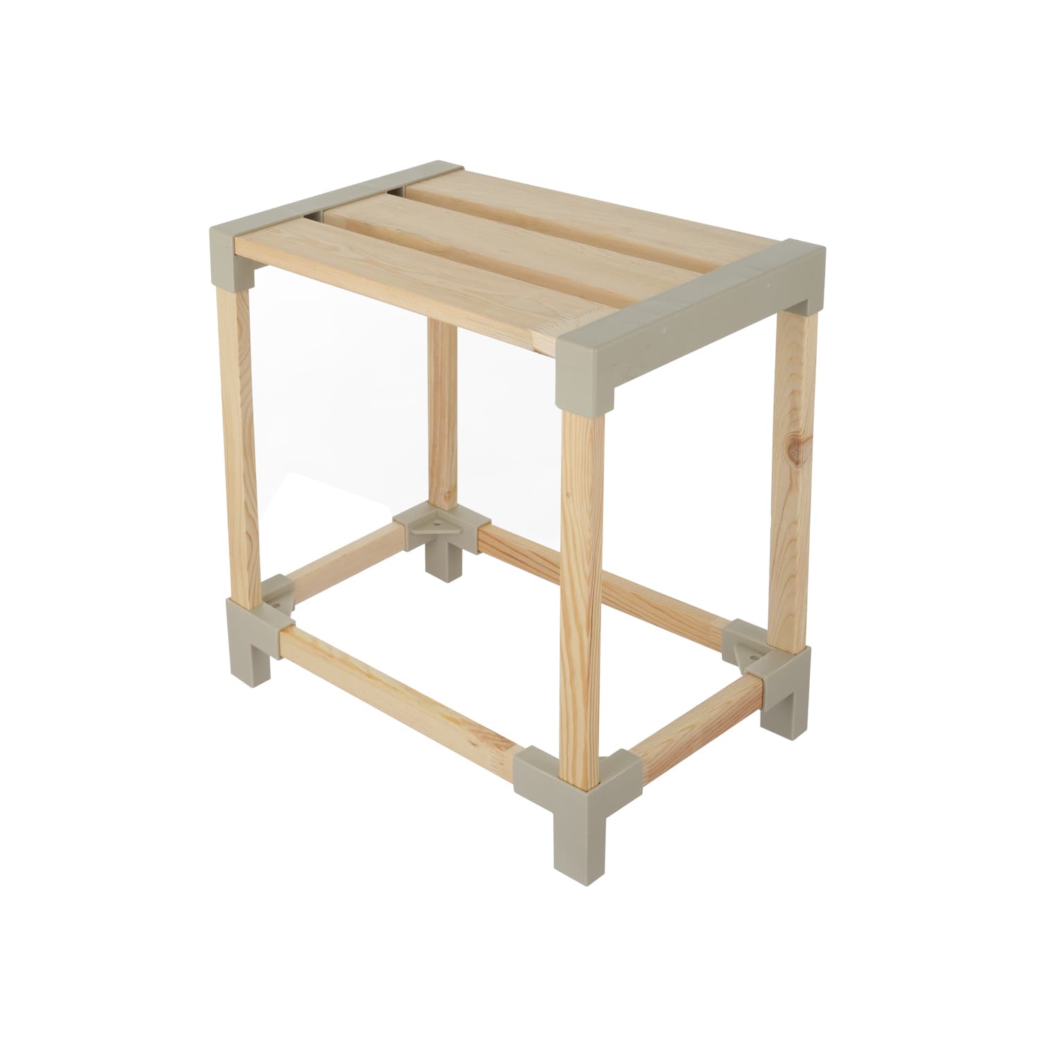 Sgabello in legno 38,5x43x25 cm