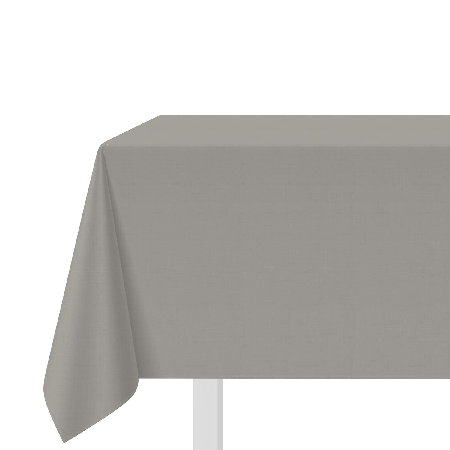Tovaglia cotone tortora 140x140 cm Slub