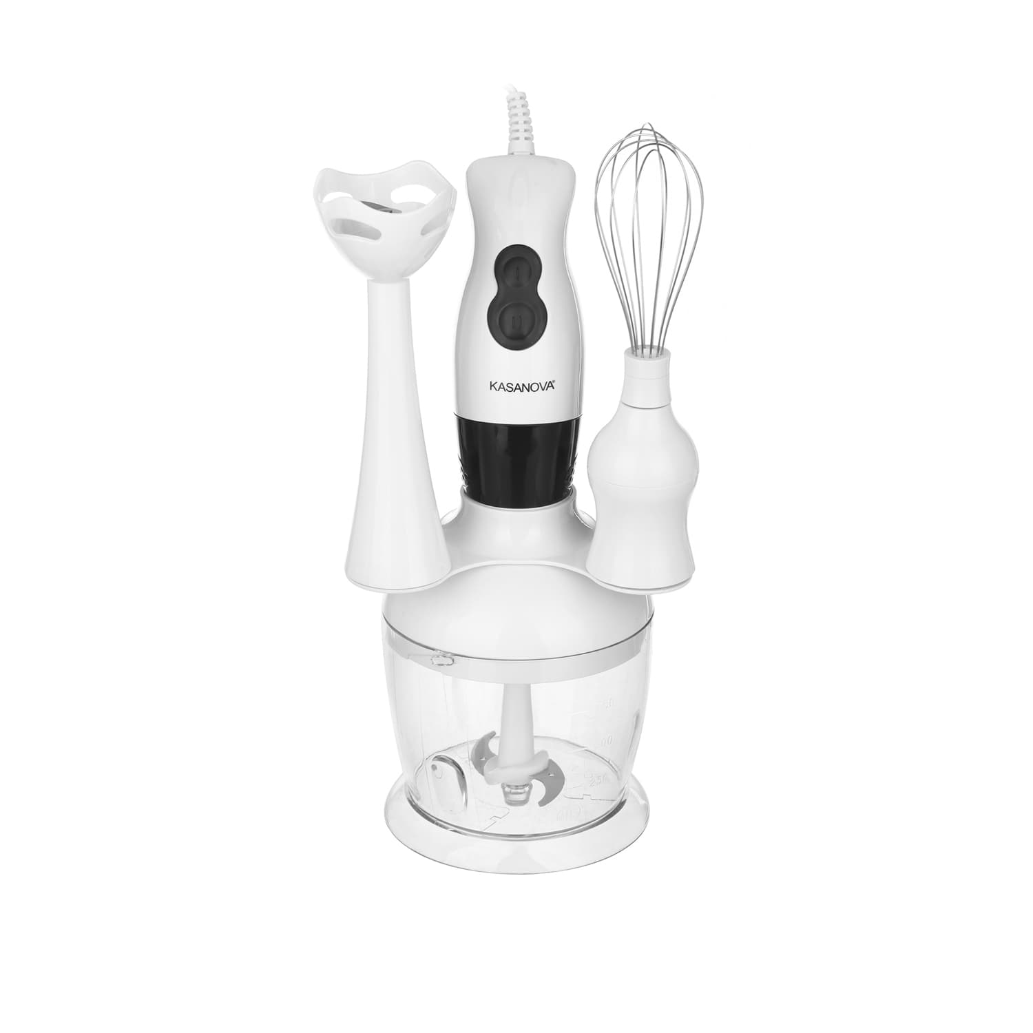 Frullatore a immersione 3 in 1 con stand accessori 300 W