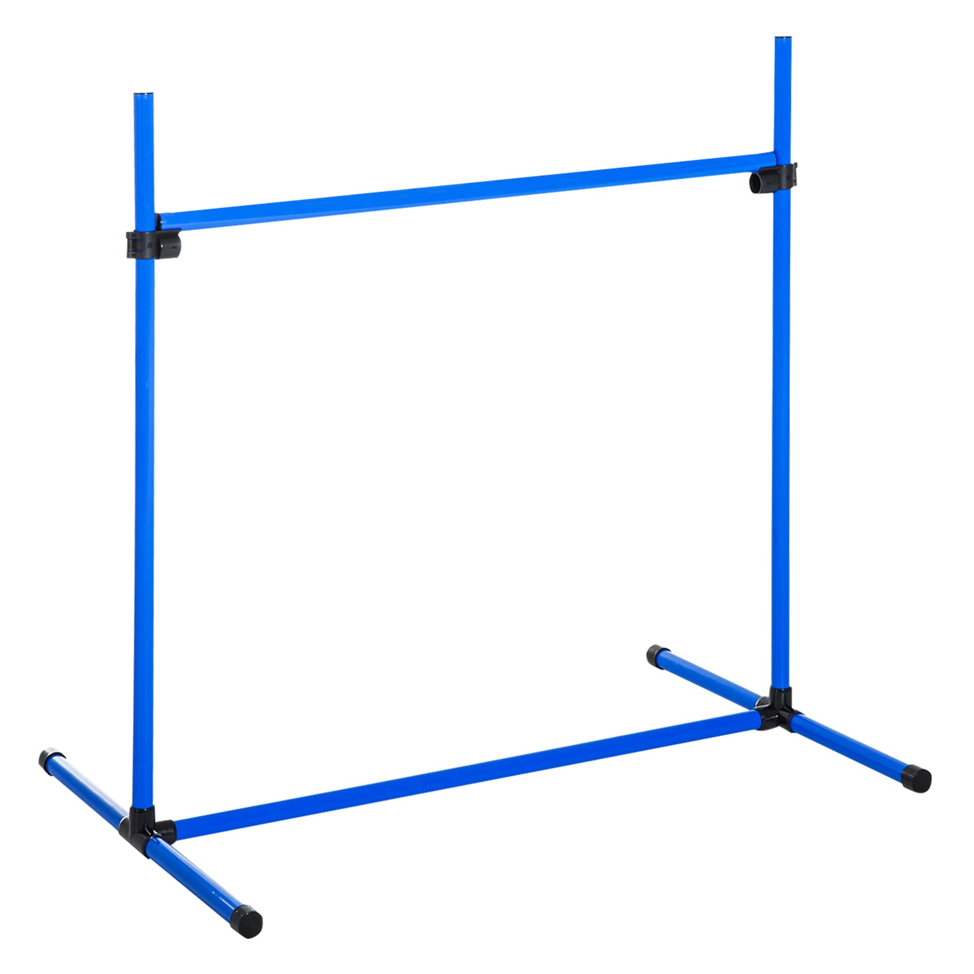 PawHut Set di 4 Ostacoli Agility Dog per Addestramento Cani ad Altezza Regolabile con Borsa da Trasporto Inclusa, 99x71x95cm, Blu