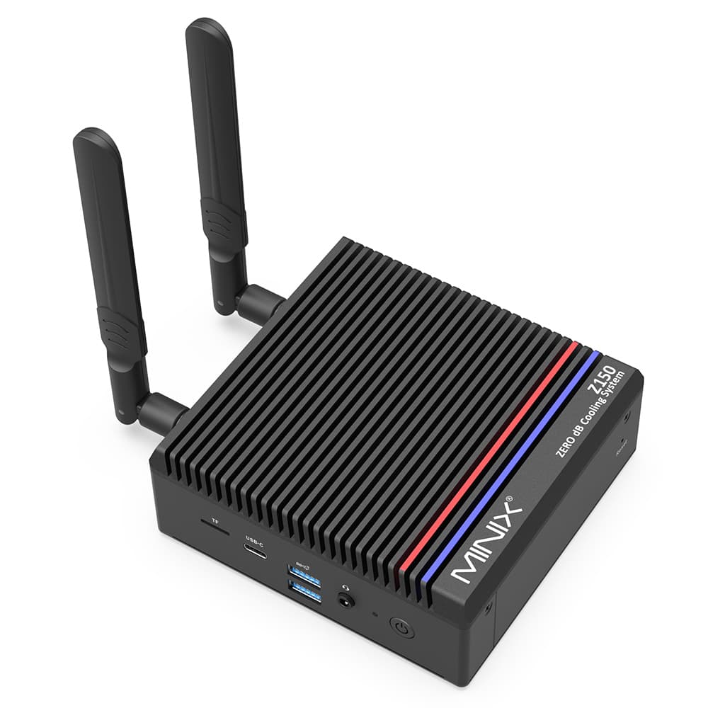 MINIX Z150-0dB Lüfterloser Mini-PC 16 GB RAM 512 GB SSD