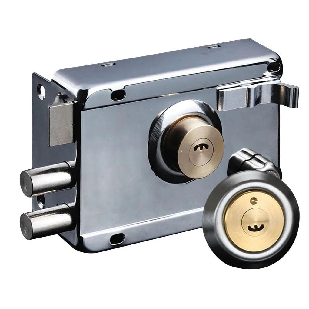 Serrature per porte esterne in ferro, serratura antifurto di sicurezza, serratura assicurativa multipla, serratura per cancello in legno, ferramenta p