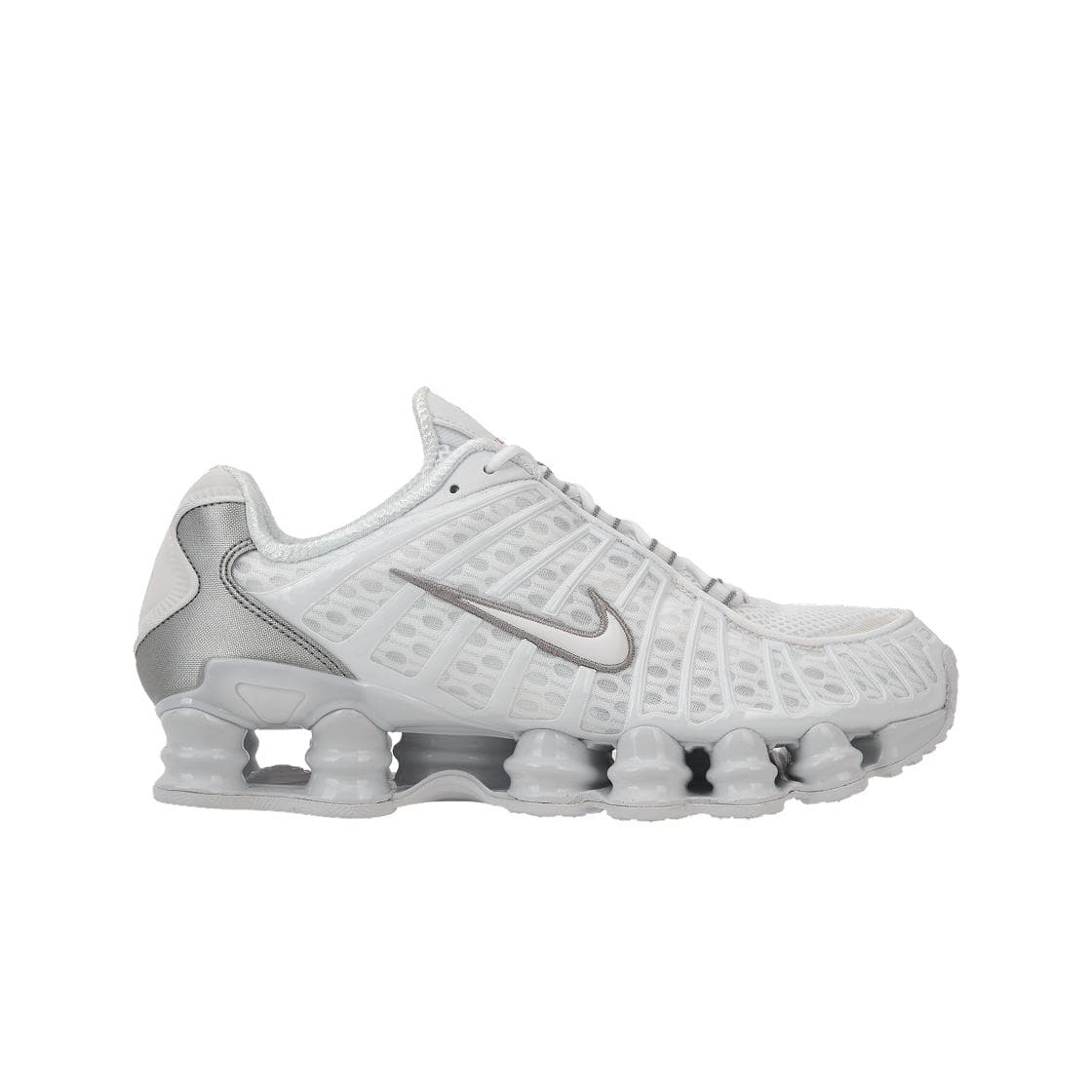 Sneakers Unisex Nike Shox TL Argento Metallico Bianco Bianco-Argento Metallico AV3595-100 40.5