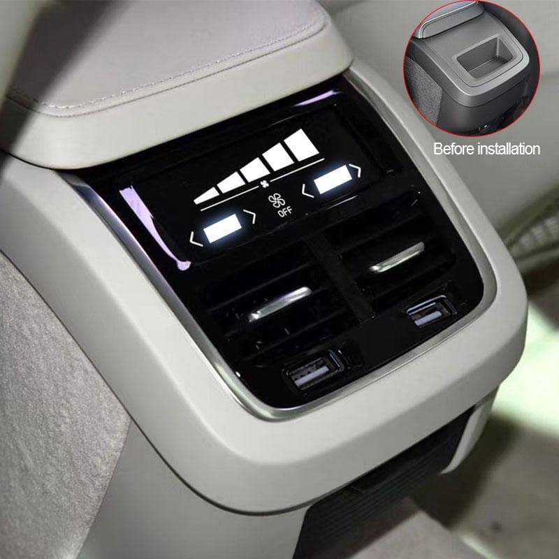 Car styling per Volvo XC60 XC90 S60 V60 s90 v90 uscita aria bracciolo posteriore decorazione scatola LED luce interna auto