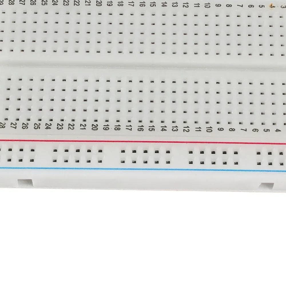 1 PZ Breadboard 400 Punti di Collegamento Prototipo Senza Saldatura PCB Test Universale Protoboard Bread Board Bianco Trasparente per Arduino bianco