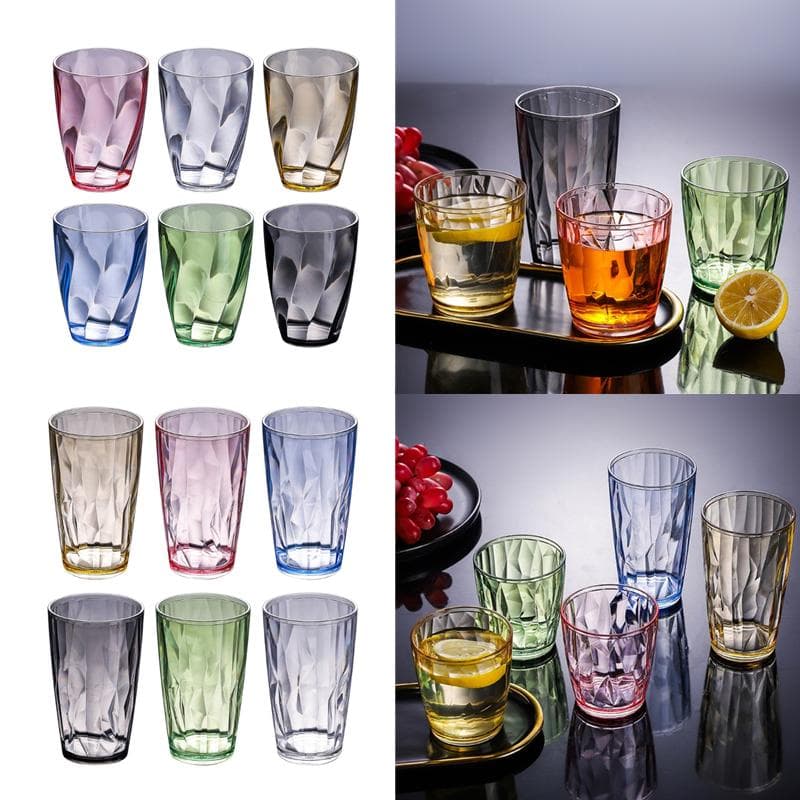 Bicchieri in acrilico infrangibili, bicchieri da vino e champagne in plastica, bicchieri da acqua infrangibili, bicchieri da bar 55KF