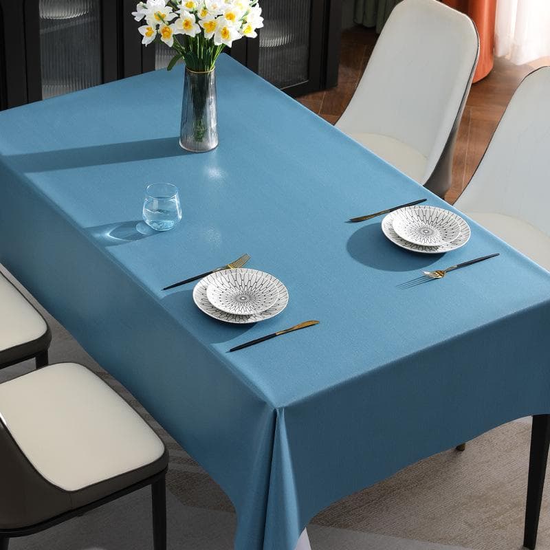 Tovaglia in PVC impermeabile e resistente all'olio Tovaglia floreale minimalista rettangolare per tè