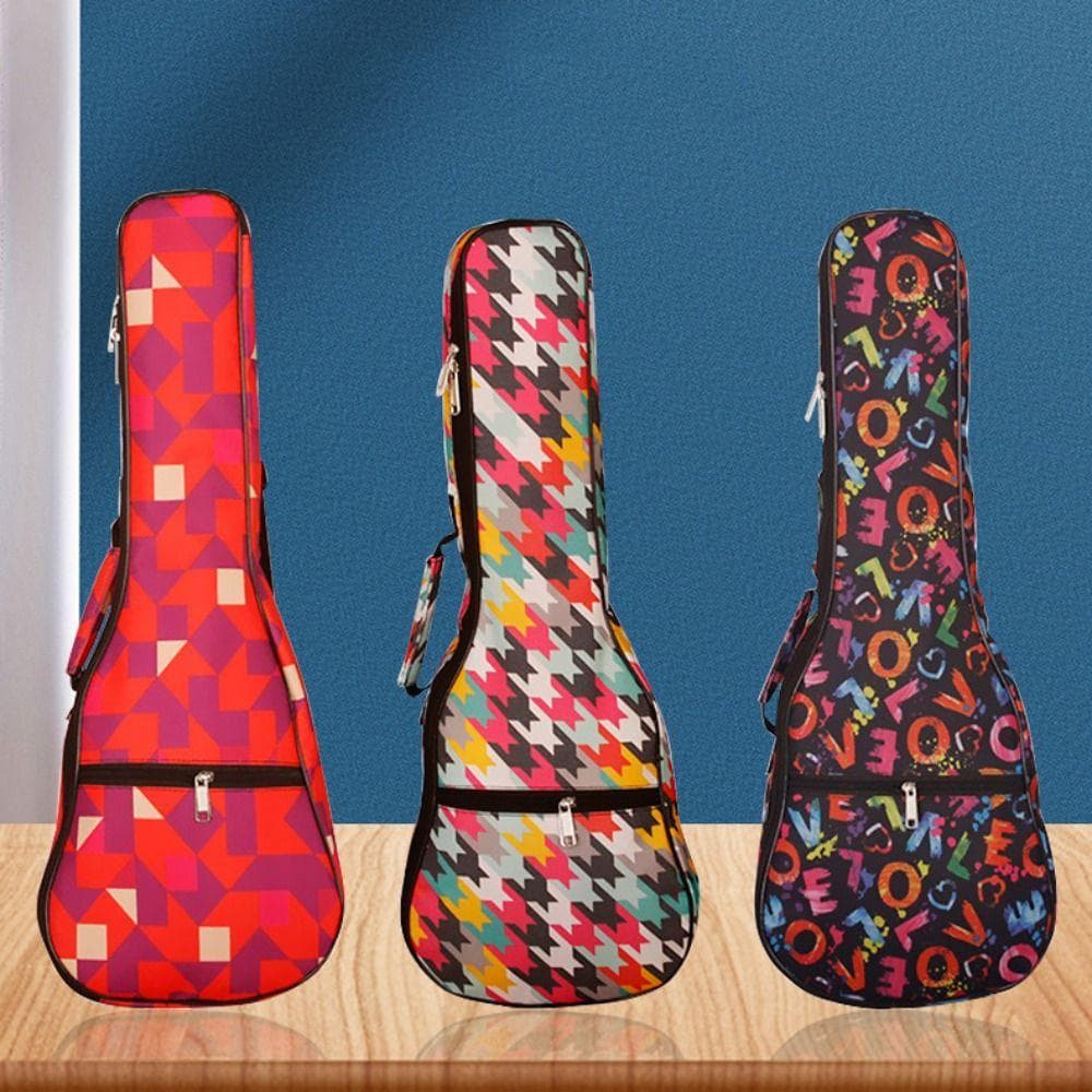 Borsa per Ukulele da 21/23/26 Pollici Impermeabile Borsa per Strumento Musicale per Bambini Zaino per Chitarra Piccola