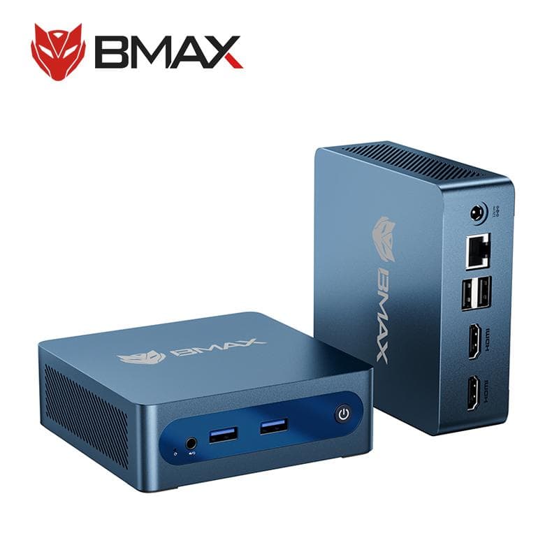 BMAX B2 Power Mini PC Windows 11 PC All In One HDMI Intel 5205U 8GB RAM 256GB SSD Intel UHD Graphics