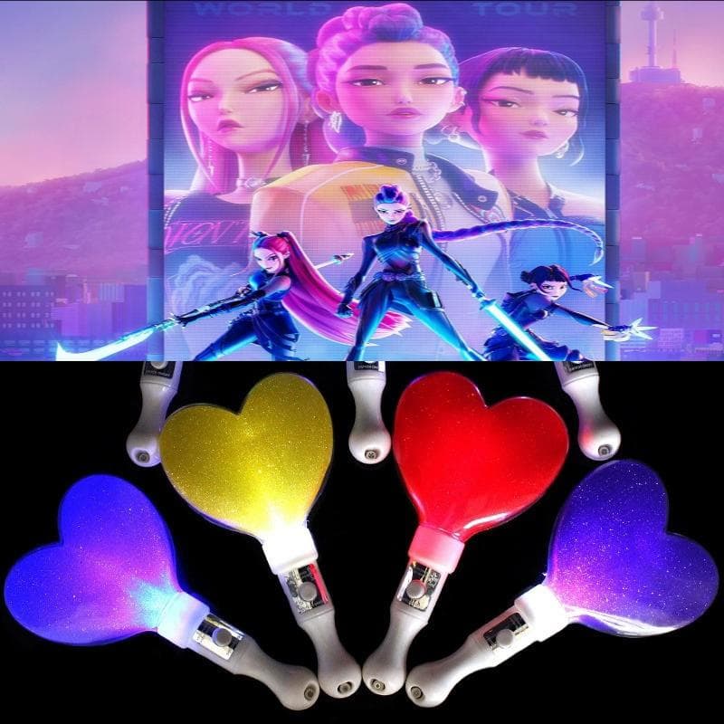 Lightstick Kpop Cacciatore di Demoni Kpop Bastone di Supporto per Concerti Luminescente al Buio Bastone Flash per Feste di Matrimonio K-Pop Huntrix Ba