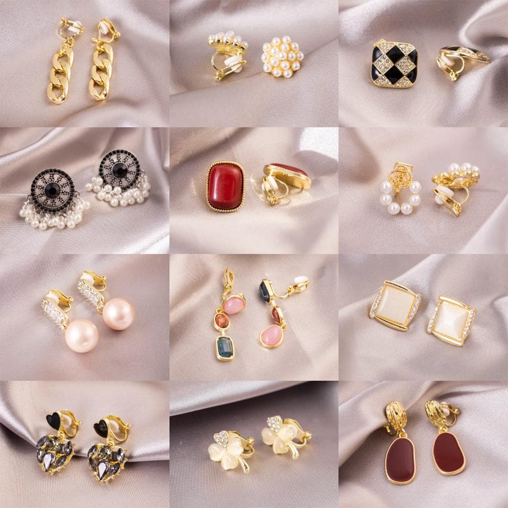 Versatili Clip per Orecchie di Lusso Leggero Senza Orecchie Forate Clip per Orecchie Triangolari Quotidiane di Alta Gamma Orecchini Versatili da Donna