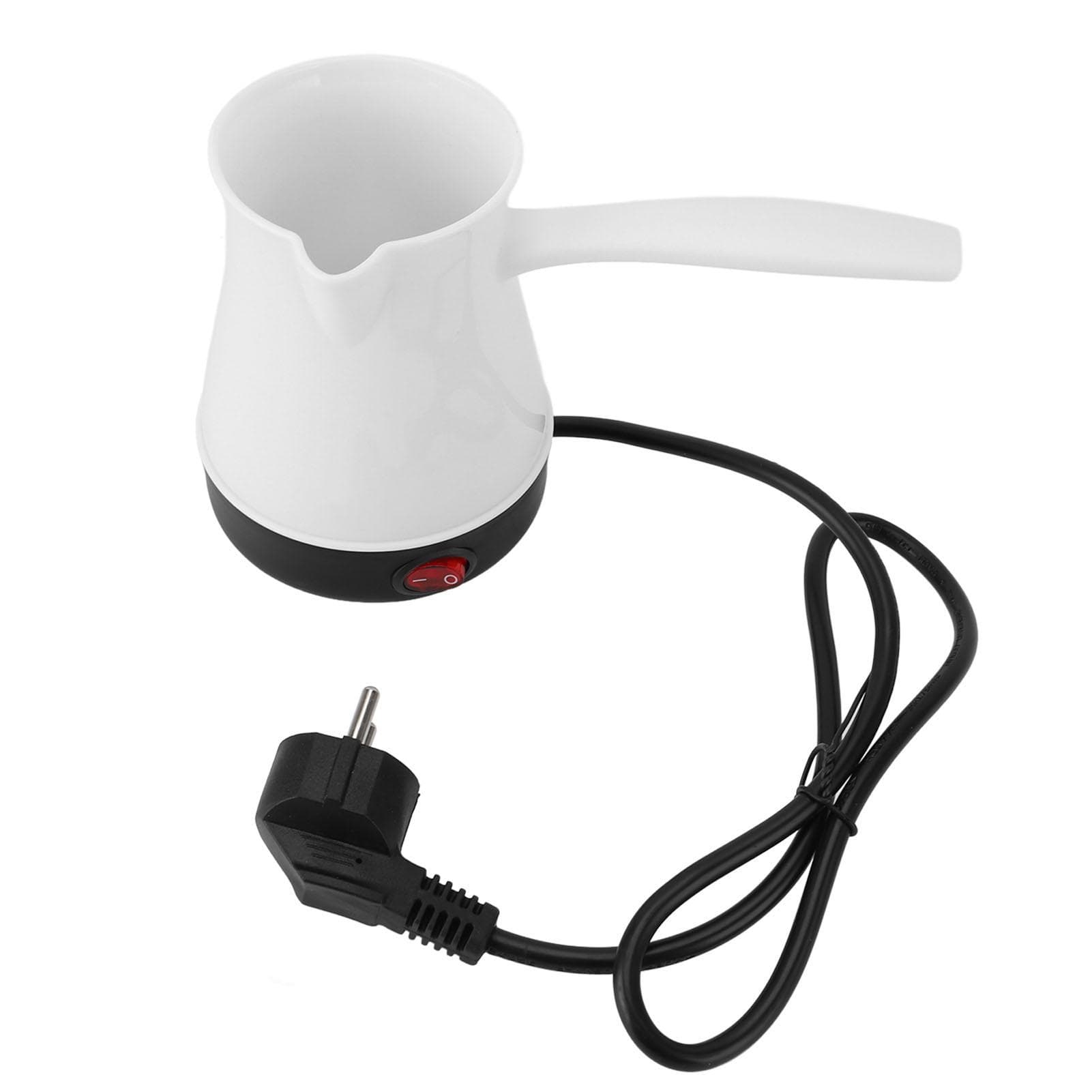 Bollitore elettrico per caffè turco 300ML Riscaldamento rapido e uniforme Acciaio inossidabile Caffettiera elettrica turca nero