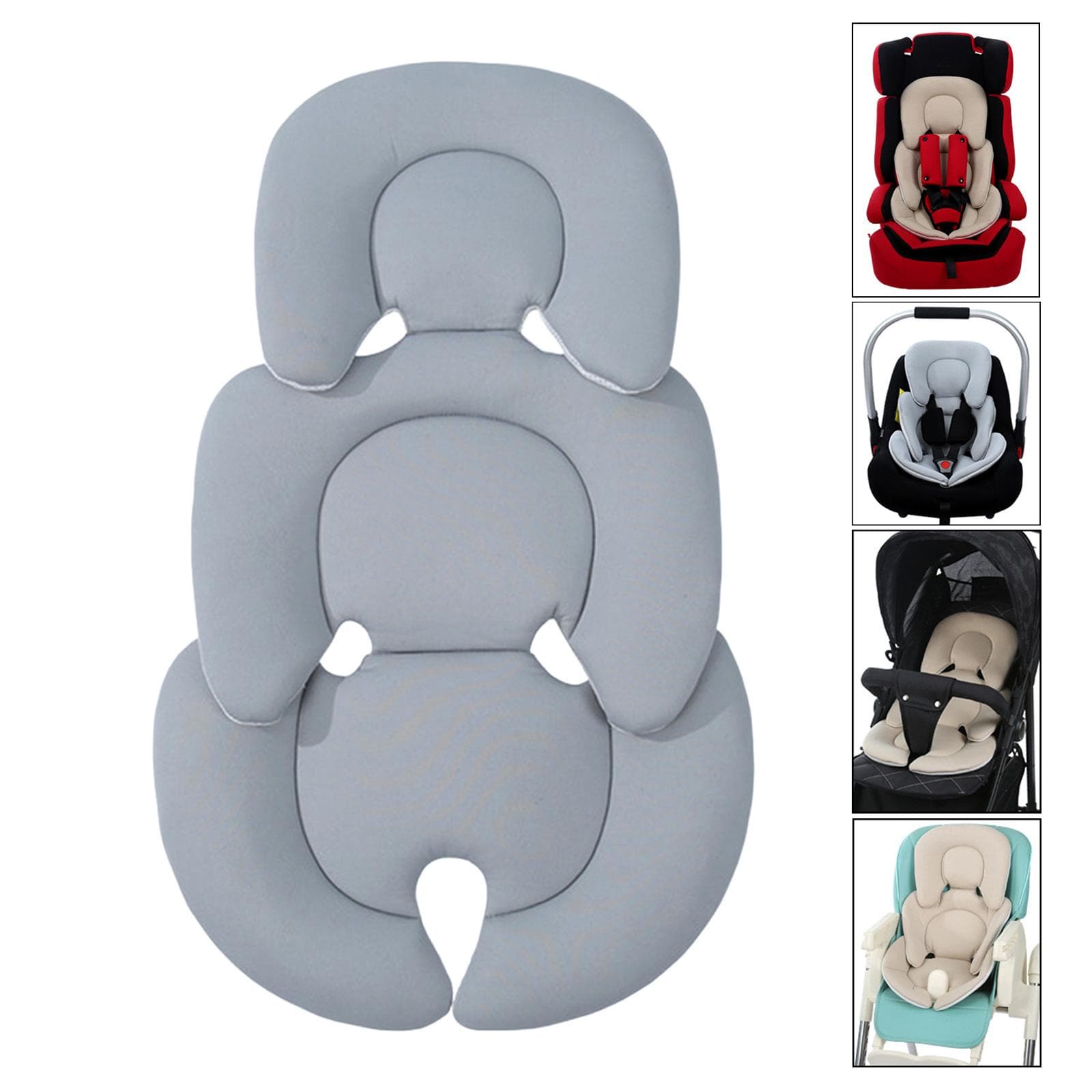 Coprisedile universale per passeggino, morbido e confortevole, facile da pulire, per passeggini e seggiolini auto beige