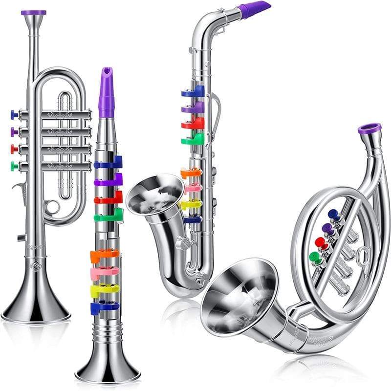 Clarinetto Classico Tromba Sassofono Imitazione Strumento Musicale Giocattoli Ragazzo Ragazza Strumento di Apprendimento per l'Educazione Precoce per