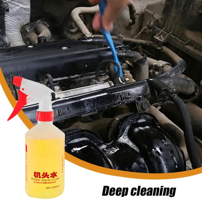 Detergente per motori di auto, 500 ml, liquido detergente per vano motore per auto ad alta resistenza, agente detergente per motori di veicoli, per ol