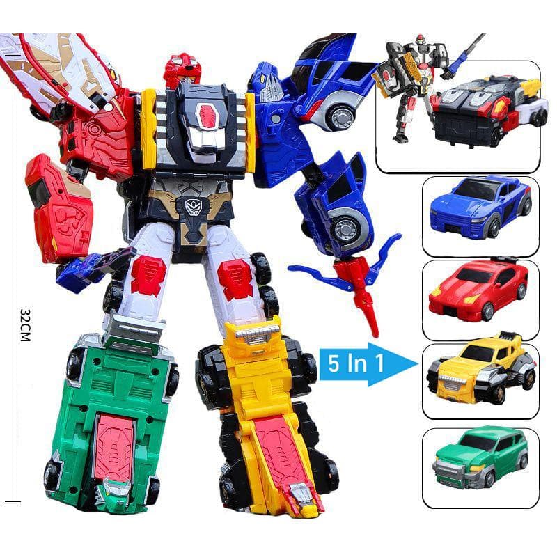 5 IN 1 Robot Trasformabile Carbot Safari Saver in Macchina Giocattoli Action Figures Modello Penta Storm Macchine Deformabili Giocattolo Regalo