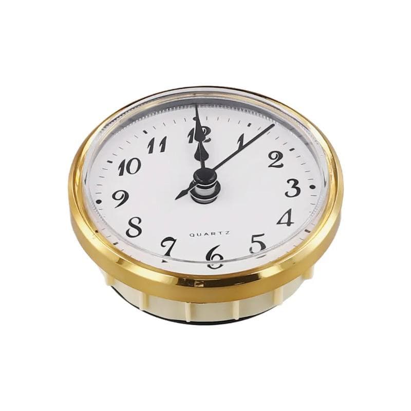 Inserti per orologio al quarzo da 70 mm, meccanismo di movimento sostitutivo con coperchio posteriore, numeri romani e arabi, decorazione per la casa