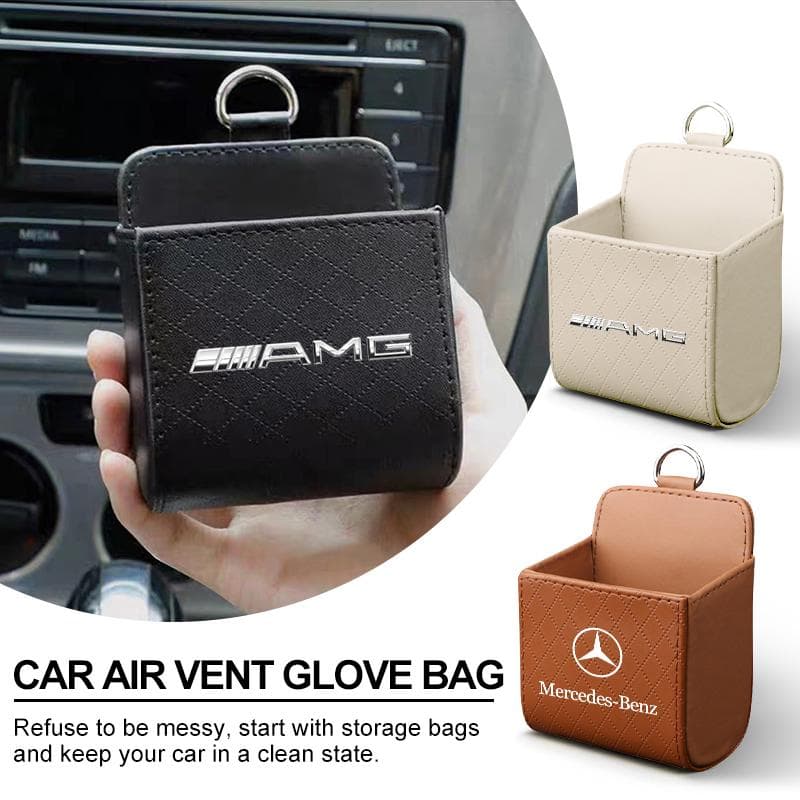 Scatola Portaoggetti per Bocchetta dell'Aria Auto Organizzatore per Telefono Occhiali Articoli per Auto Per Mercedes Benz AMG GLE GLC W205 W206 W203 W