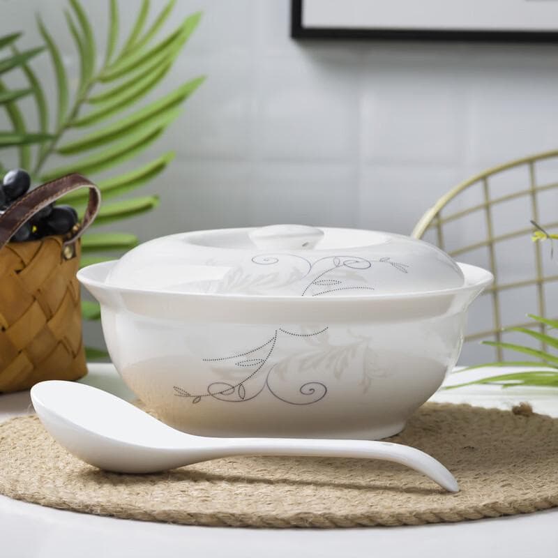 Set Zuppiera in Ceramica Ramo Dorato Abay