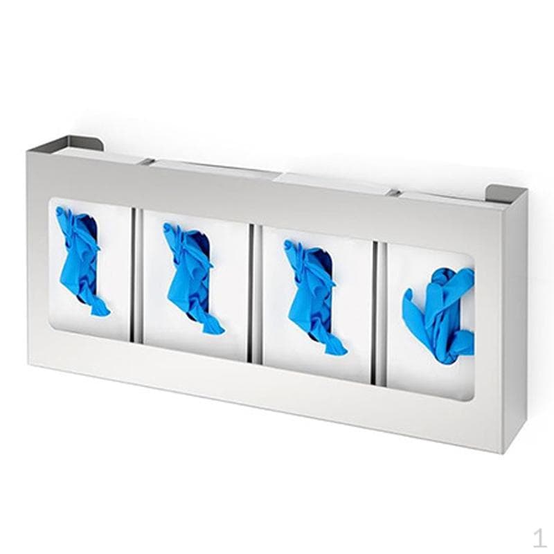 Dispenser per Guanti Acciaio Inossidabile 4 Scomparti Porta Asciugamani Organizer per Guanti, Scatola per