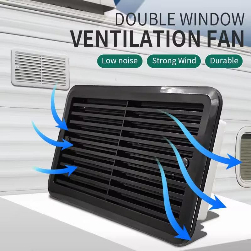 Ventola di Ventilazione Bianca 12V per Caravan Bocchetta d'Aria Ventilazione Raffreddamento Ventola di Scarico Impermeabile RV Ventola d'Aria Laterale