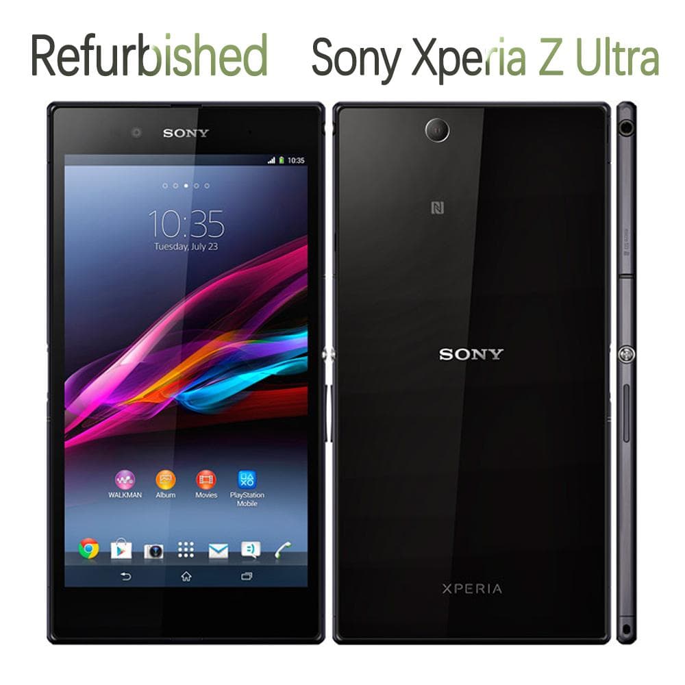 Ricondizionato Sony Xperia Originale Sony Xperia Z Ultra C6802 3G / C6833 4G 2GB RAM 16GB ROM 6.4  Telefono Cellulare con Singola SIM nero