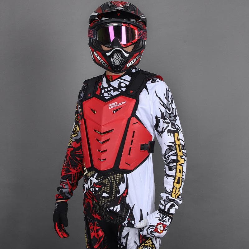 Motociclista da corsa Equipaggiamento protettivo Armatura da impatto Tuta Protezione anticaduta Protezione per il torace da corsa Armatura fuoristrada
