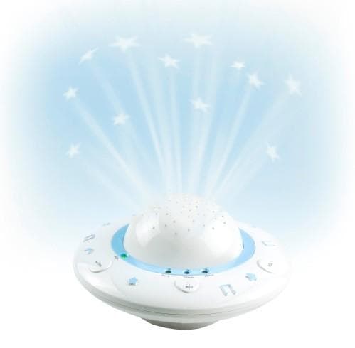 Alecto BC-125 - proiettore per bambini, ninne nanne, cielo stellato, colori caldi, Alecto bianco