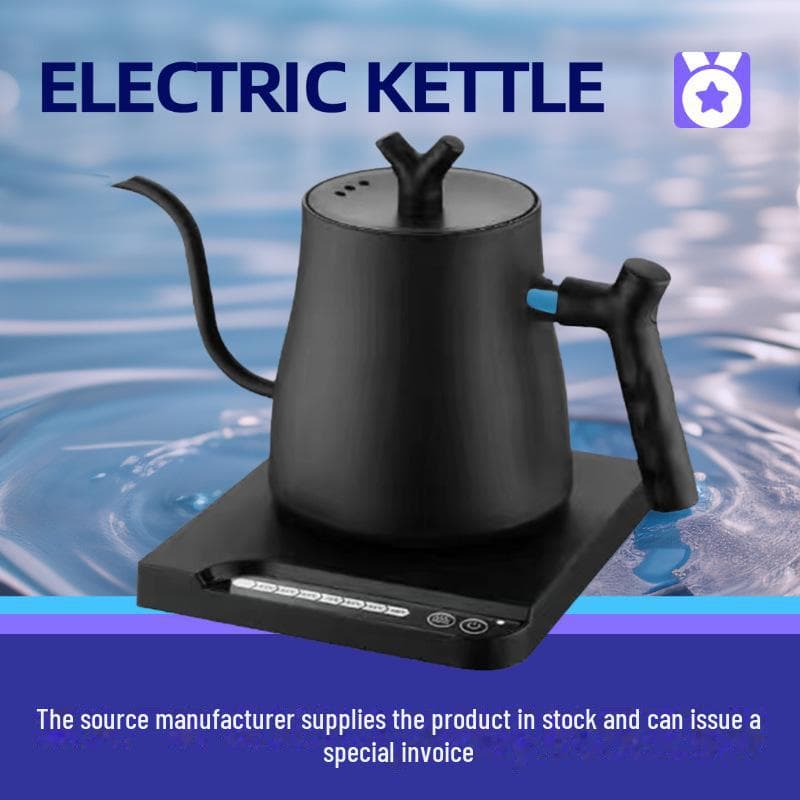 Bollitore elettrico a collo d'oca per caffè con controllo automatico della temperatura per uso domestico e alberghiero