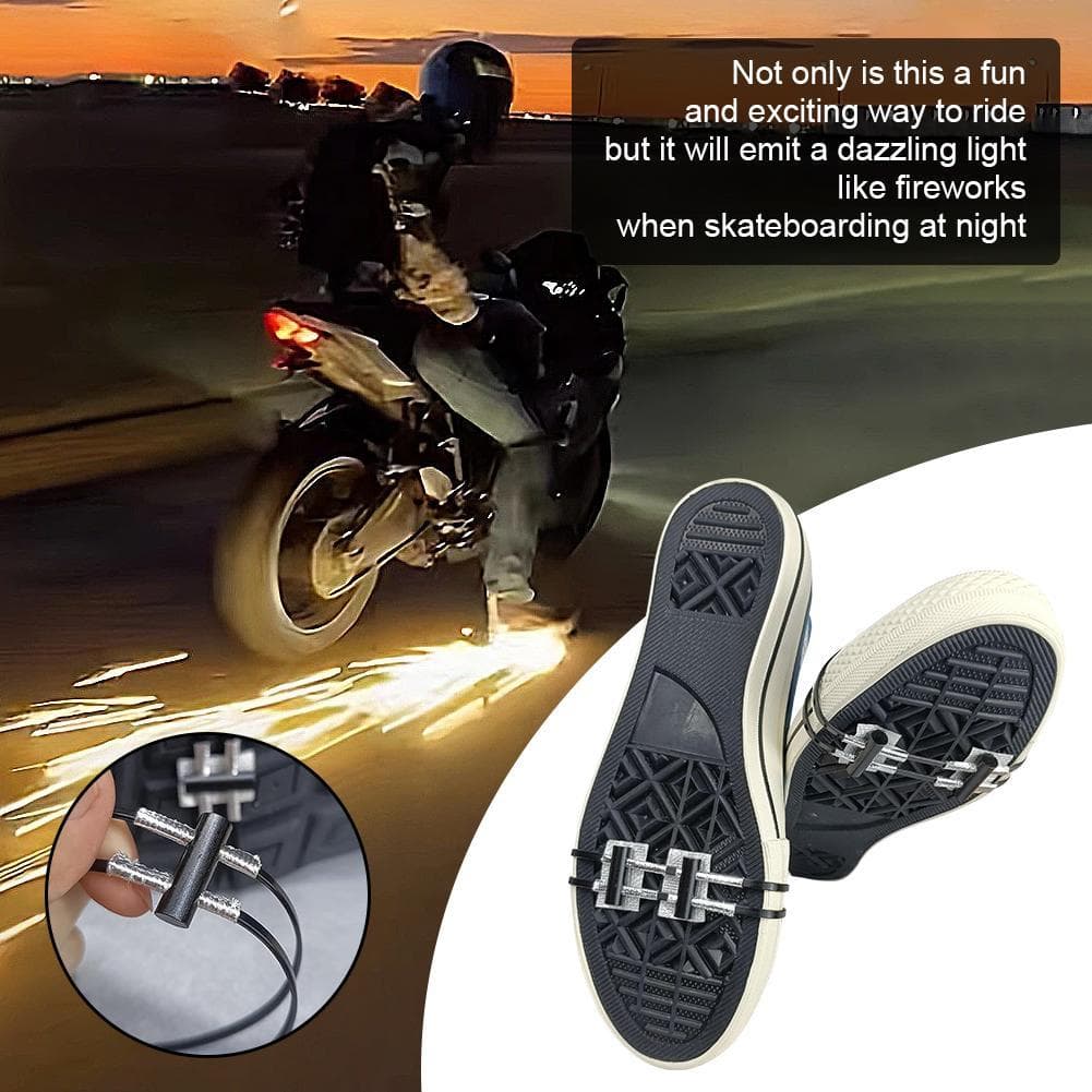 Bacchetta di Magnesio Scintillante per Moto Bicicletta Skateboard - Colpire il Terreno con il Freno a Piede Scintille Fresche Accessori per Moto