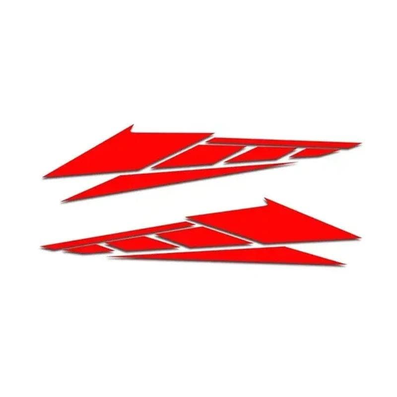 1 Paio Adesivi Riflettenti Autoadesivi per Bauletto Moto Antigraffio Impermeabili Adesivi Decorativi per Moto Auto 20cm*4.7cm