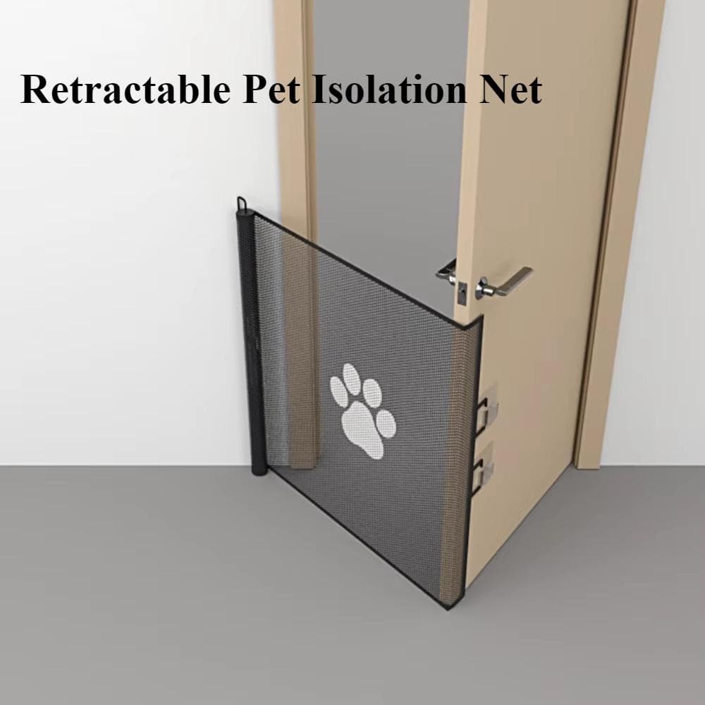 Recinzione Retrattile per Animali Domestici Rete di Partizione Automatica per Animali Domestici Domestica Telescopica Rete di Isolamento per Corridoi