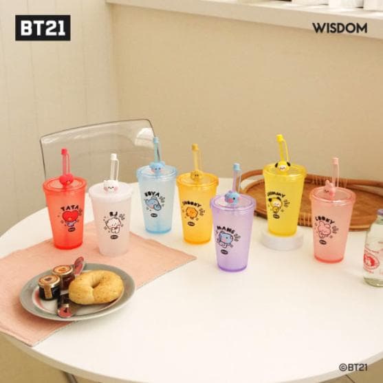 BT21 Minini Ice Tumbler Tipo Cannuccia