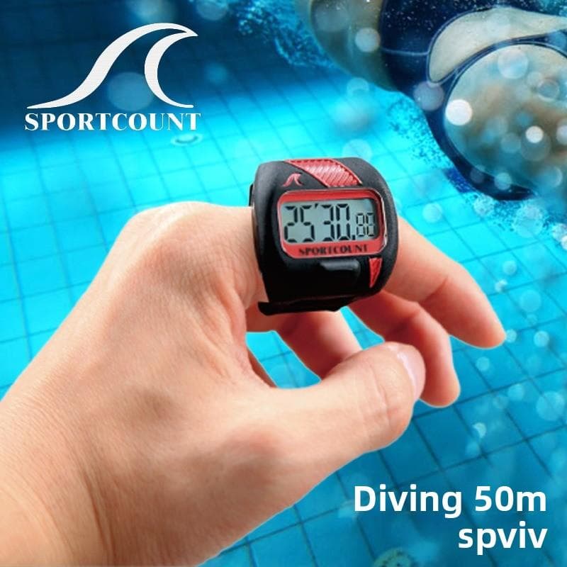 Cronometro Impermeabile da Nuoto a Mano Singola, Anello Orologio da Nuoto con Punta delle Dita, Cronometro Impermeabile Sportivo per Istruttore di All