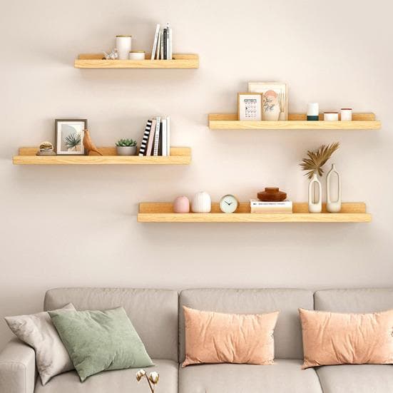 Moderno scaffale da parete per riporre oggetti, robusto, portante, semplice da installare, organizer per esposizione di mensole galleggianti per il ba