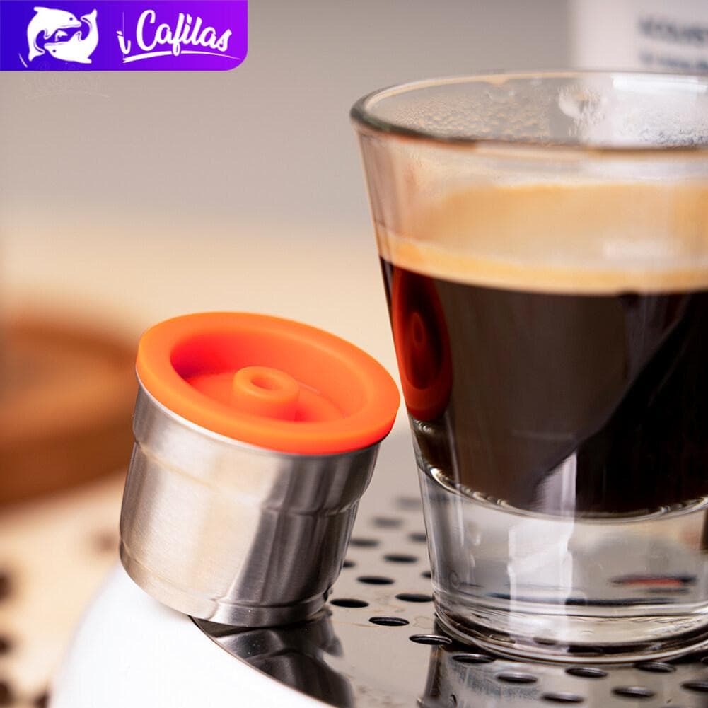 [i Cafilas] [YI01] Capsule di caffè riutilizzabili Cialde ricaricabili Cafe Cup Dripper in acciaio inossidabile Crema Maker per Illy Machine Illy