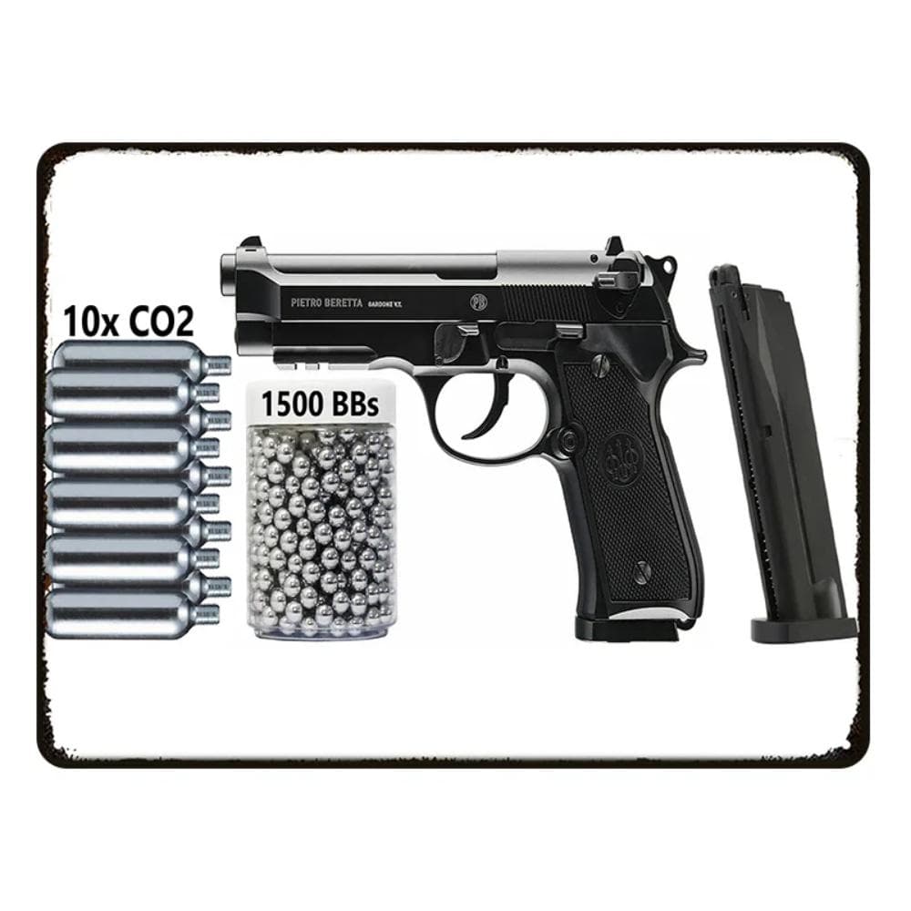 Cartello in latta HD per pistola. Stile Vintage, Ideale per Casa, Bar, Club. Aggiunge Fascino all'Arredamento da Parete.