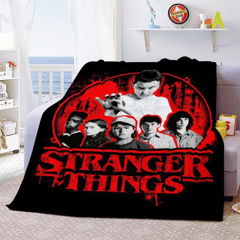 Coperta Calda del Film Stranger Things Copri Coperta Cartoni Animati Coperte in Flanella per Letti Divani Caldo Lenzuolo Morbida Biancheria da Letto D