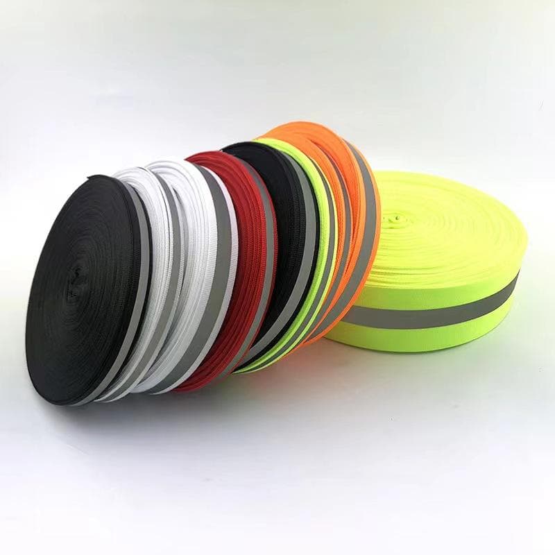 Striscia Riflettente Luminosa Abbigliamento Sanitario Nastro di Avvertimento Colore Poliestere Fettuccia Riflettente Accessori Fai da Te Fatti a Mano