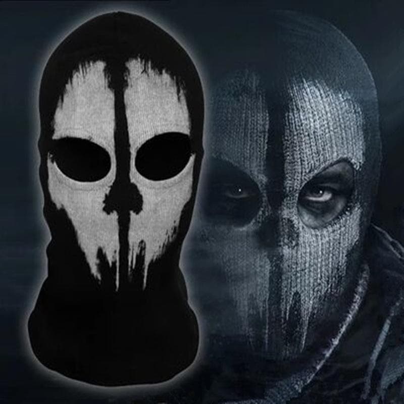 Nuovo Passamontagna Teschio Fantasma Bici Moto Casco Cappuccio Sci Sport Maschera Viso Collo LS