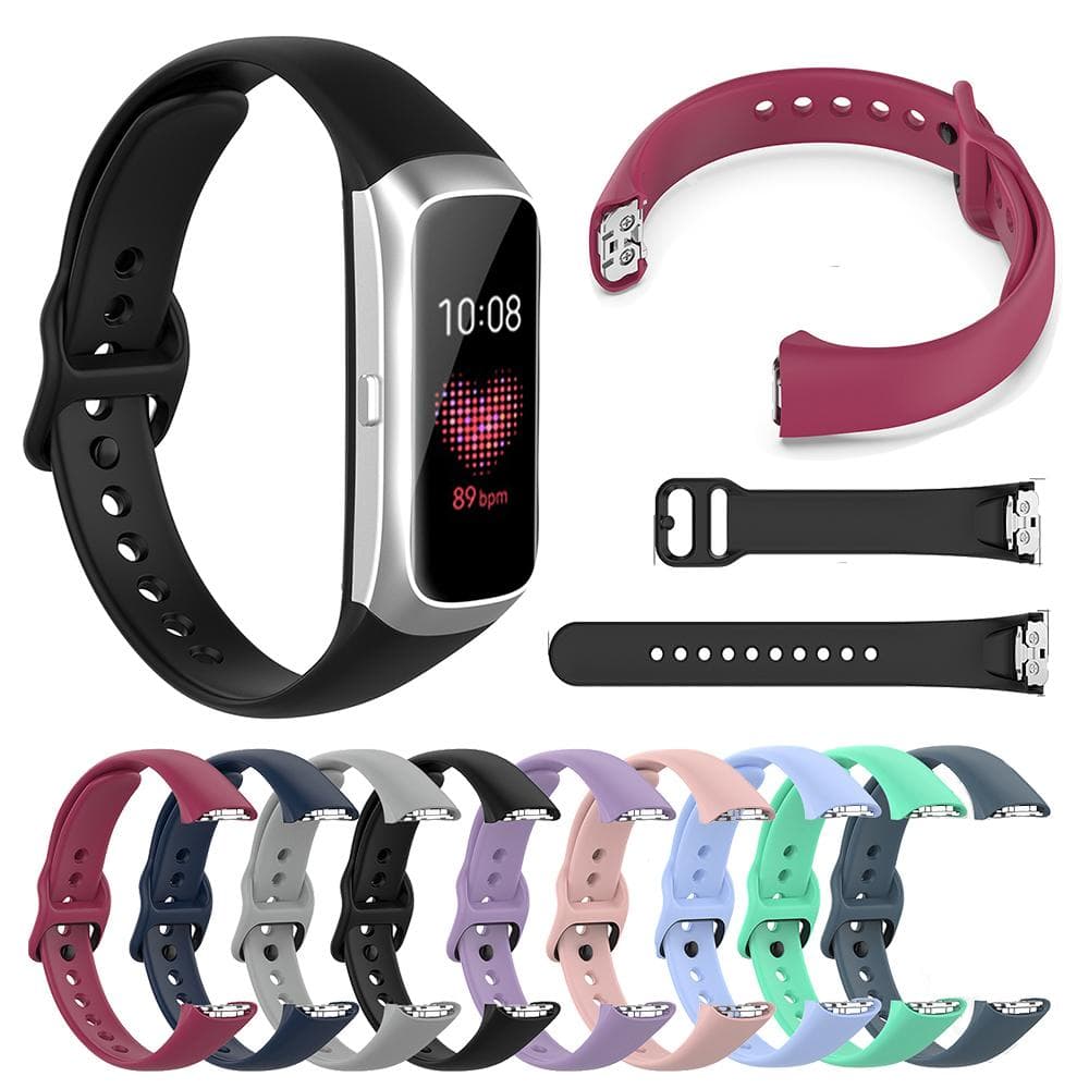 Cinturino da polso in silicone per Samsung Galaxy Fit SM-R370 Bracciale da cintura colore blu notte