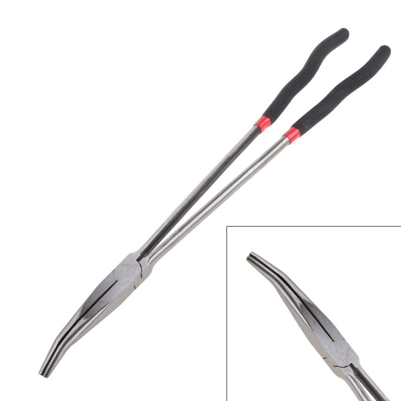 Pinze Lunghe Extra 16 Pollici Utensile a Mano Pinza a Becco Lungo Pinze Multiuso Pinze a Becco Dritto 410mm Piegatura a 25 / 45 Gradi