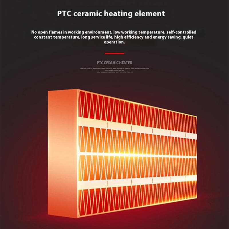 Riscaldatore Elettrico Programmabile con Display LED, Riscaldatore Elettrico da Presa a Muro Remoto con Termostato e Timer